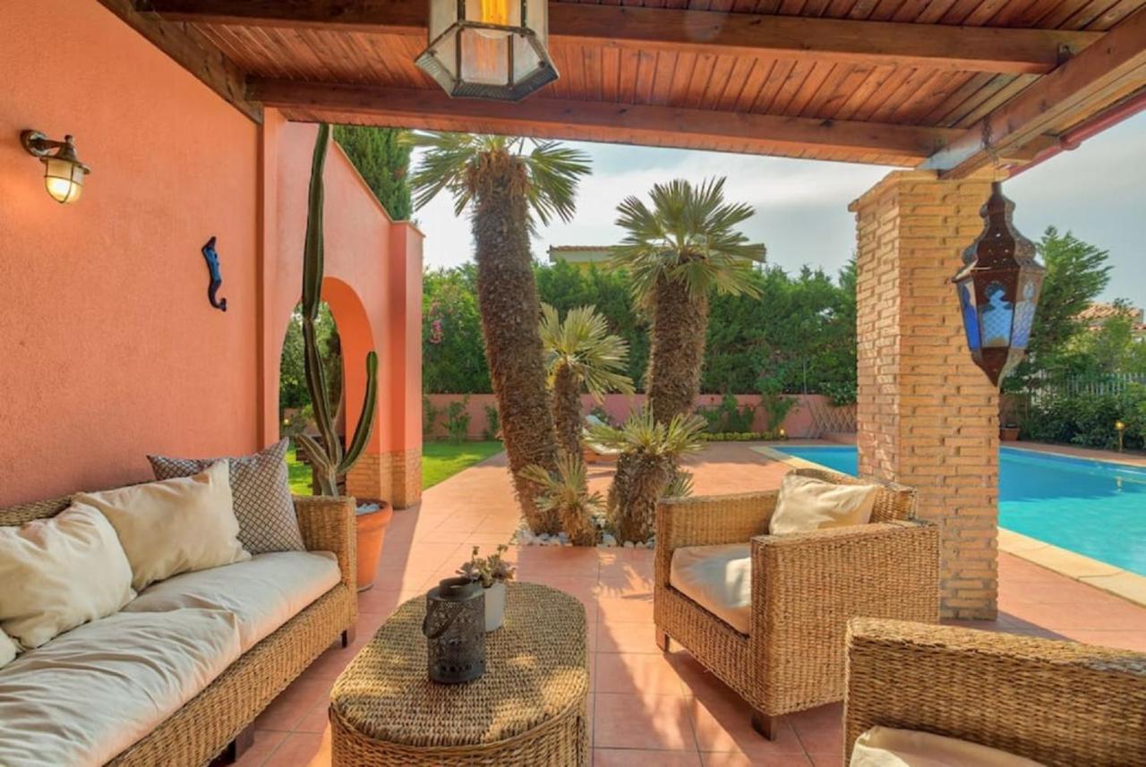 Villa Casa Del Sol With Private Pool Sounion Bagian luar foto